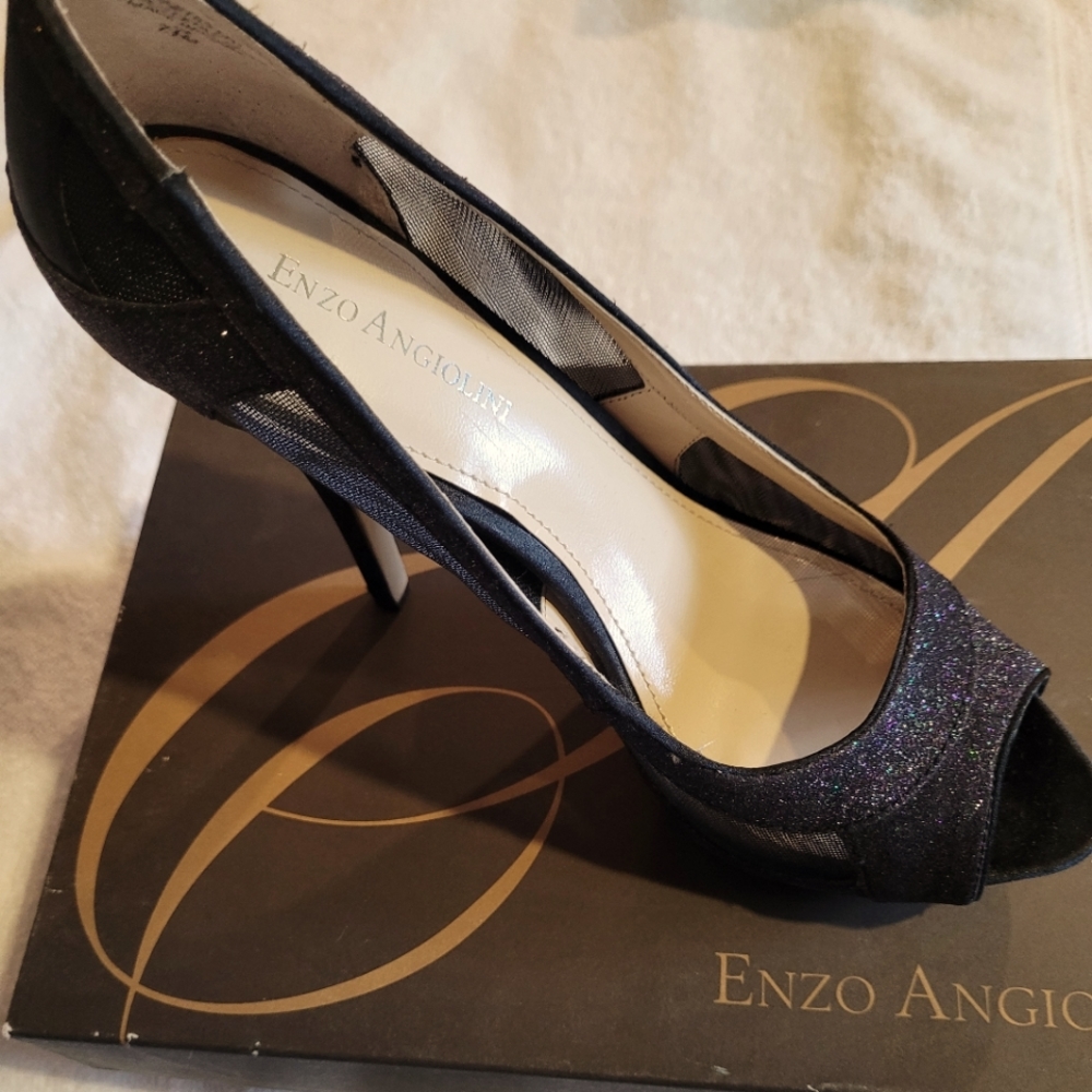 Enzo Angiolini Black Evening Heels